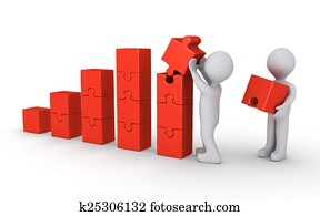 People work together to achieve success People work together to achieve success