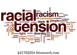 Racial tension word cloud Racial tension word cloud