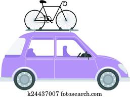 מכונית, אופניים