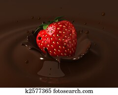chocolate and strawberry chocolate and strawberry