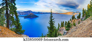 Crater lake view