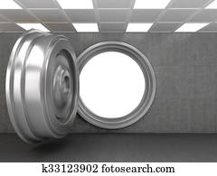 Open Bank Vault Door