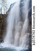 Waterfall on mountain forest