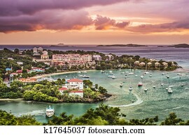 cruz, baía, st john