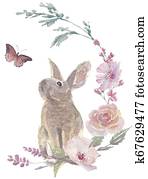 easter bunny wreath with butterfly easter bunny wreath with butterfly