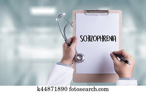 SCHIZOPHRENIA and psychotic woman with schizophrenia during treatment