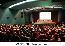 apresentação, em, aditorium