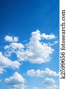 colorful bright blue sky background