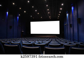 corredor, de, cinema