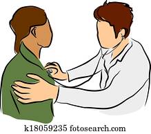 doktor, mit, patient