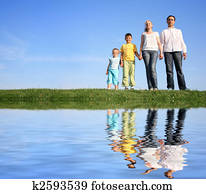 family grass sky water family grass sky water