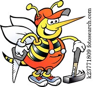 Happy Working Carpenter Bee Happy Working Carpenter Bee