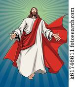 jesus, offenen armen