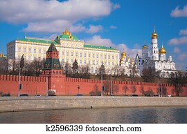 Kremlin palace and churches Kremlin palace and churches
