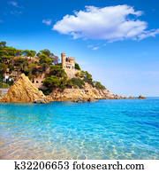 Lloret de Mar Castell Plaja at Sa Caleta beach