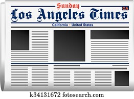 Newspaper Los Angeles Times Newspaper Los Angeles Times