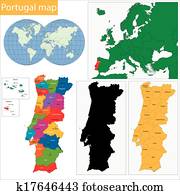 portugal, mapa