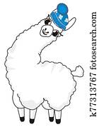 llama in hat llama in hat