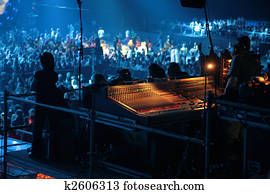 mixer on concert mixer on concert
