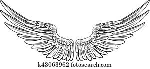 Pair of Spread Wings Pair of Spread Wings