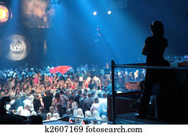 silhouette in nightclub