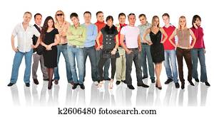 standing people group