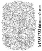 Cartoon cute doodles Design illustration Cartoon cute doodles Design illustration