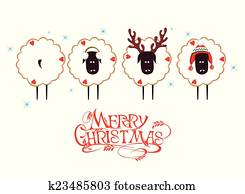 Christmas sheep Christmas sheep
