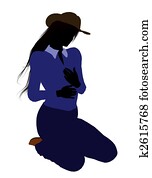 Cowgirl Illustration Silhouette2 Cowgirl Illustration Silhouette2