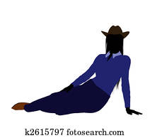 Cowgirl Illustration Silhouette2 Cowgirl Illustration Silhouette2