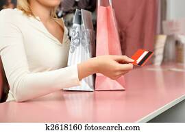 kreditkarte, in, laden