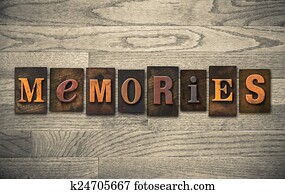 Memories Wooden Letterpress Concept
