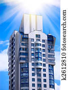 modernos, edifício escritório