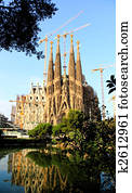 The Sagrada Familia Church in Barcelona The Sagrada Familia Church in Barcelona