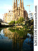 The Sagrada Familia Church in Barcelona The Sagrada Familia Church in Barcelona