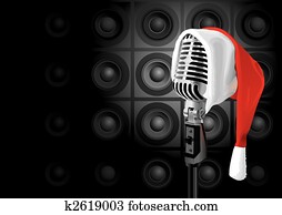 חג המולד, מוסיקה, מקרה, (vector)