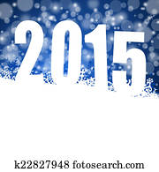 2015 new years illustration with snowflakes 2015 new years illustration with snowflakes