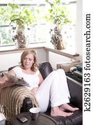 Young woman relaxing