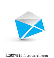 3d e-mail icon 3d e-mail icon