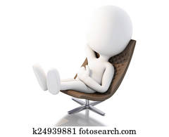 3d white people relax. Isolated white background 3d white people relax. Isolated white background
