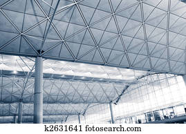 aquilo, é, a, interior, arquitetura, estrutura, de, hong kong, internacional, aeroporto.