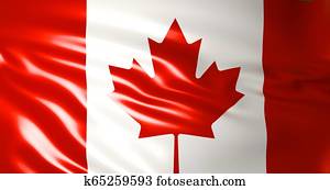 Canada flag in the wind. 3d illustration. Canada flag in the wind. 3d illustration.
