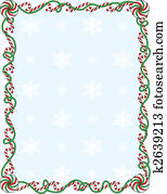 Candy Cane Border Candy Cane Border