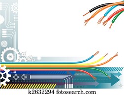 indústria, automação, fundo