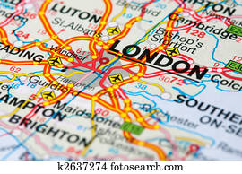 Road map around London