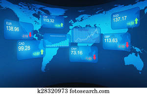 Stock exchange concept
