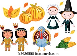 Thanksgiving icon set Thanksgiving icon set