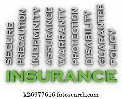 3d, דמות, ביטוח, עניינים, מושג, מילה, ענן, רקע