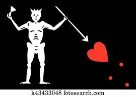 Blackbeard, pirat, Flag., vektor, format Blackbeard, pirat, Flag., vektor, format