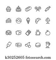 Patisserie Clipart 1000 Patisserie Vecteurs Fotosearch